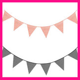 Vlaggenlijnen glitter  width=