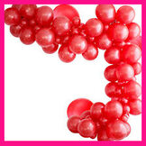 Rode ballonnen  width=