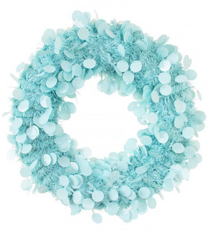 (deur)krans baby blauw, 45cm