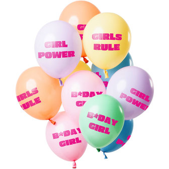 B-Day Candy Girl ballonnen set, 12 stuks