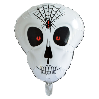 Skull doodshoofd folieballon, 62 cm