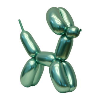 Kritiek dynastie Vervelen Chrome modelleerballonnen Groen, 2x60