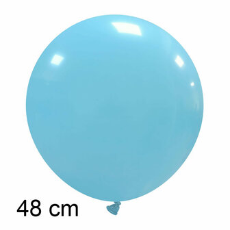 Grote lichtblauwe ballonnen, 48 cm / 19 inch