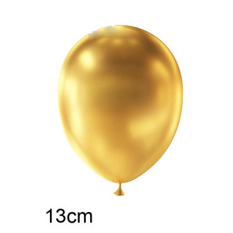 Goud metallic ballonnen 5 inch