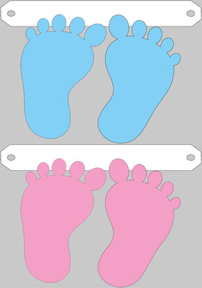 Babyvoetjes tussenstukje