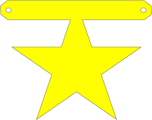 Ster 5-punts tussenstukje