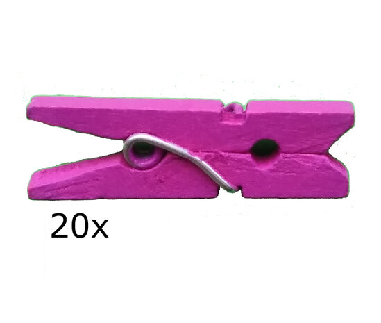 mini knijpers paars/roze