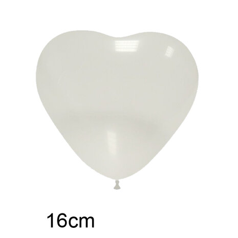 transparante hart ballon 16 cm