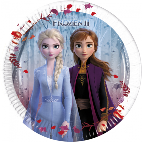 Frozen 2 bordjes 23 cm 8 stuks