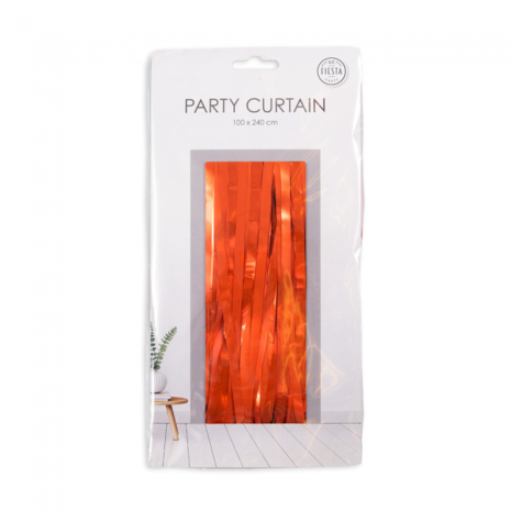 Party deurgordijn oranje, 240x100 cm