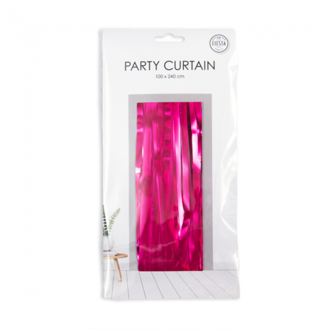 Party deurgordijn pink, 240x100 cm