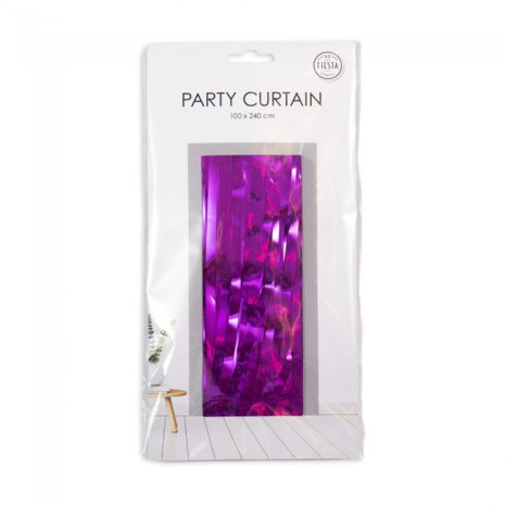 Party deurgordijn paars, 240x100 cm
