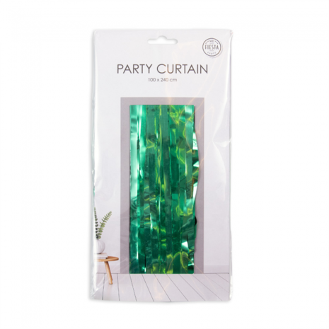 Party deurgordijn groen, 240x100 cm