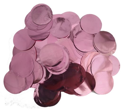 Confetti XL baby roze metallic