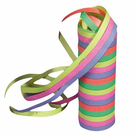 multicolor serpentine, rolletjes 4 m