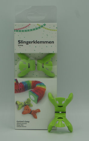 Slingerklemmen groen 4 stuks