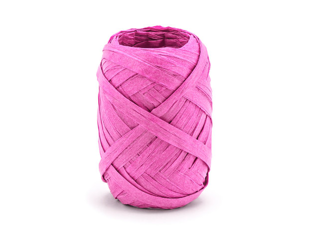 Fuchsia raffia lint 10m