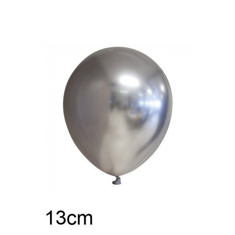 kleine chrome ballonnen zilver