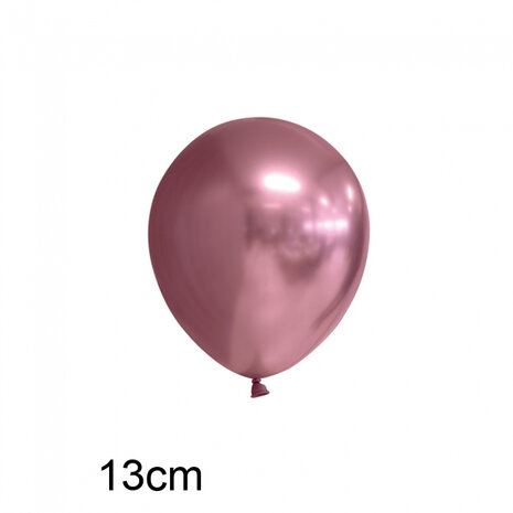 kleine chrome ballonnen roze