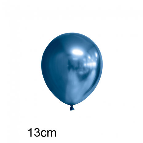 kleine chrome ballonnen blauw