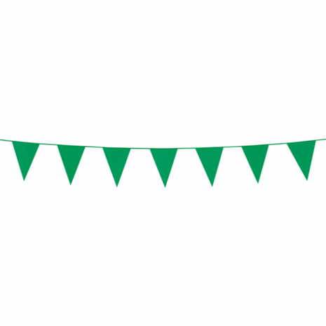 Mini vlaggenlijn Groen, 3 meter