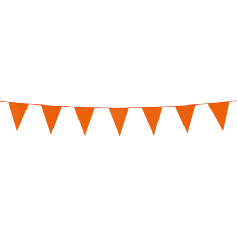 Mini vlaggenlijn Oranje, 3 meter