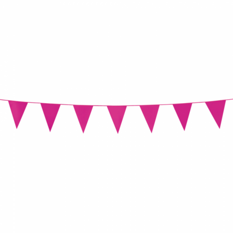 Mini vlaggenlijn Pink, 3 meter