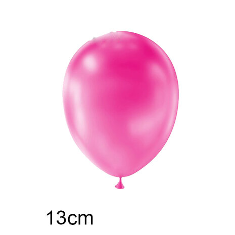 Pink fuchsia metallic ballonnen 5 inch