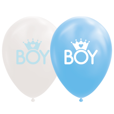 helium ballonnen boy geboorte jongen, 8 st