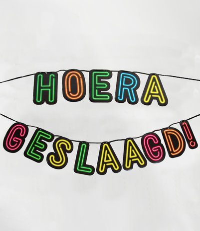 Hoera Geslaagd XL letterslinger