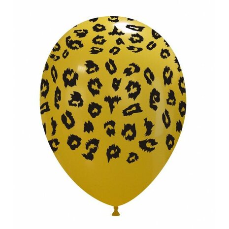 Cheetah print ballonnen, 30cm