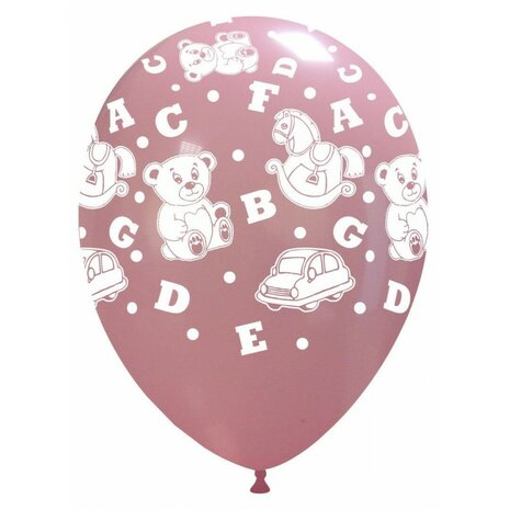 Baby roze Toys ABC ballonnen