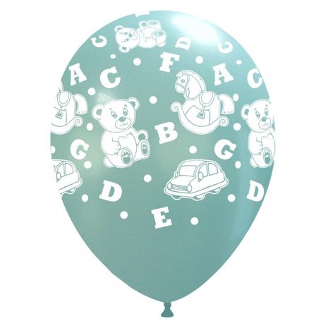 Baby blauw Toys ABC ballonnen