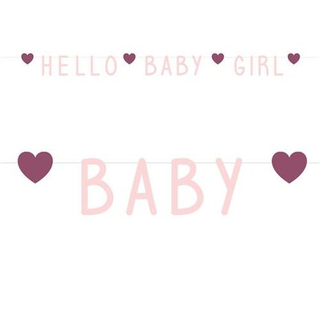 Letterslinger Hello baby girl