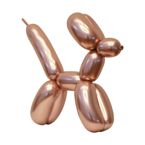 Chrome modelleer vouw ballon rose gold