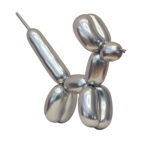Chrome modelleer vouw ballonnen zilver