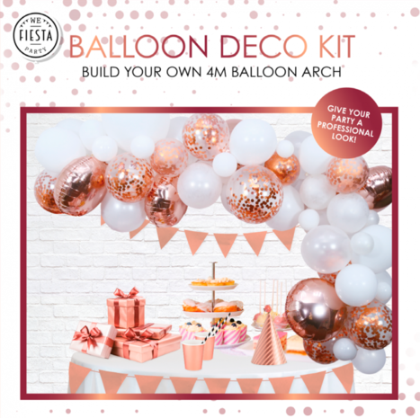 DIY ballon deco kit rose gold
