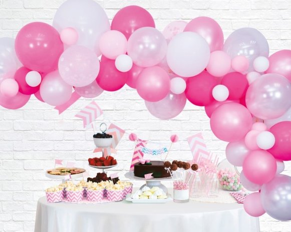 DIY ballon deco kit Roze