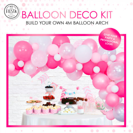 DIY ballon deco kit Roze