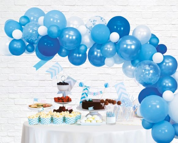 DIY ballon deco kit Blauw