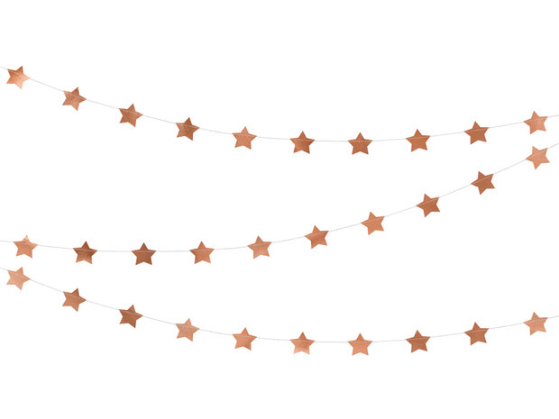 rose gold stars slinger, 3,6 m