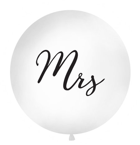 Mega XL ballon Mrs, 1 m