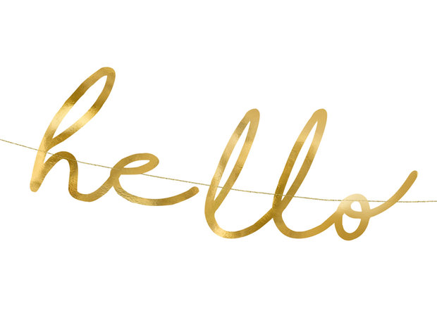 Letterslinger hello baby