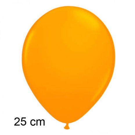 Oranje neon ballonnen, 10 inch