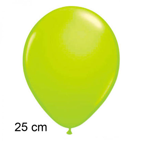 Neon ballonnen groen, 25cm