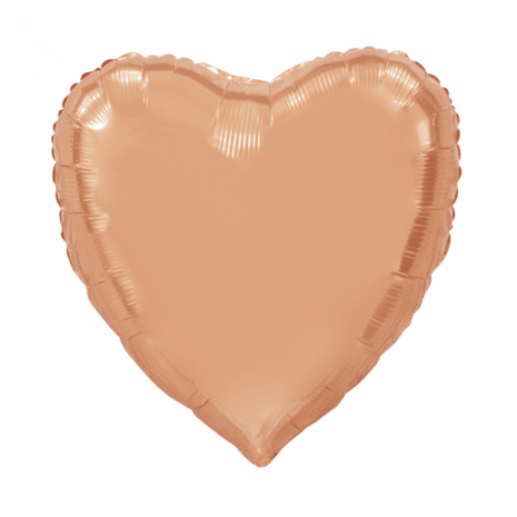 Rose Gold hart folieballon 92 cm