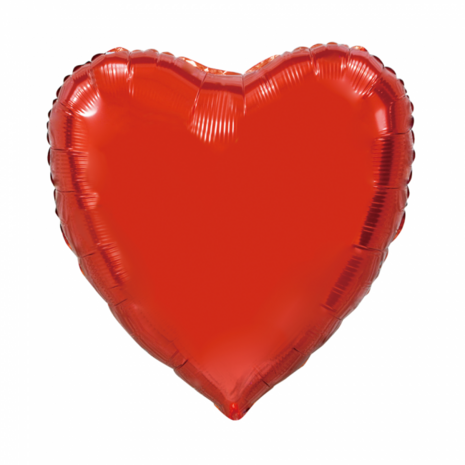 Rood hart folieballon 92 cm