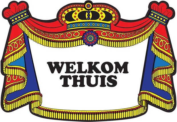 Deurbord kroonschil Welkom Thuis