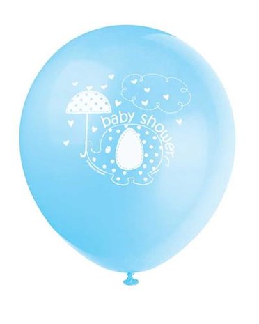 babyshower olifantje ballonnen blauw