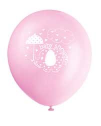 babyshower olifantje ballonnen roze